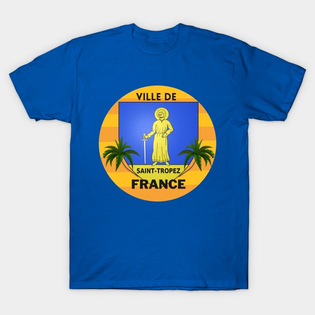 St Tropez France ( Ville de St Tropez ) T-Shirt by Papilio Art